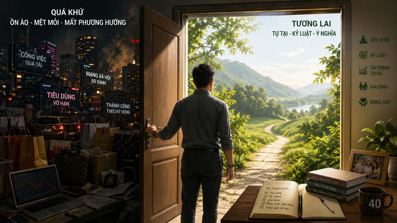 Khởi đầu mới ở tuổi 44: Chiến lược Reset cuộc đời và Tài chính